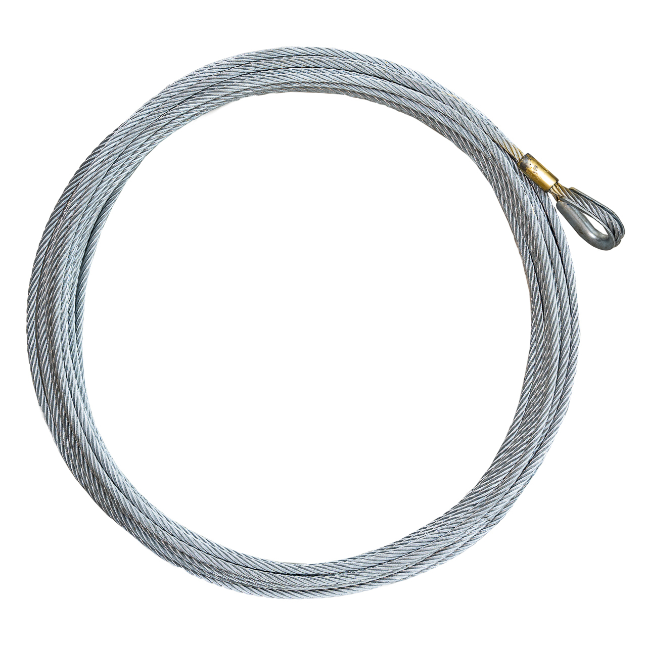 3/8" x 50 ft Galvanized Wire Rope Winch Line - 14400 lbs Breaking Strength Questions & Answers