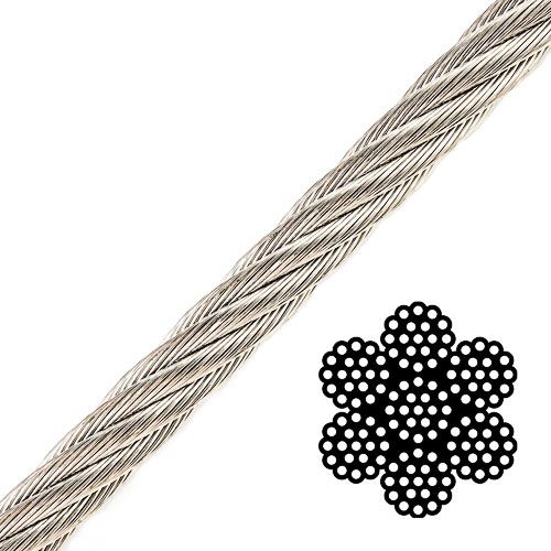 1/8" 7x19 Stainless Steel Aircraft Cable - 1760 lbs Breaking Strength Questions & Answers