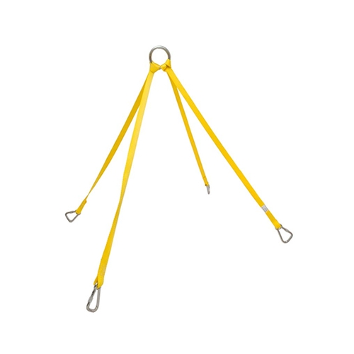 Could this be used in conjunction with a hoist to lift a small sailboat that weighs 209 lbs.? What is the width of the hooks on each end of the sling? I need them to pass through an eye secured to the deck that is no more than 1/4" wide.