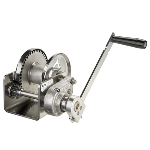 Thern M4042PBSS Stainless Steel Spur Gear Hand Winch w/ Brake - 1000 lbs Lifting Capacity Questions & Answers