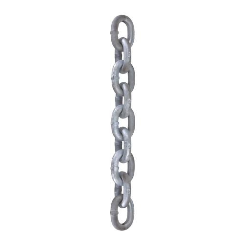 Peerless USA 3/8" Grade 43 Galvanized Chain - 5400 lbs WLL Questions & Answers