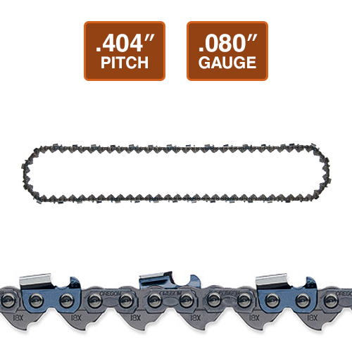 Oregon 18HX Harvester Chain Loop | .404" Pitch | .080" Gauge | 70 DL - #18HX070E Questions & Answers