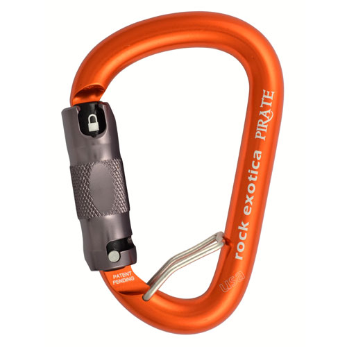 Rock Exotica Pirate Aluminum Carabiner w/ Wire - Triple-Locking Questions & Answers