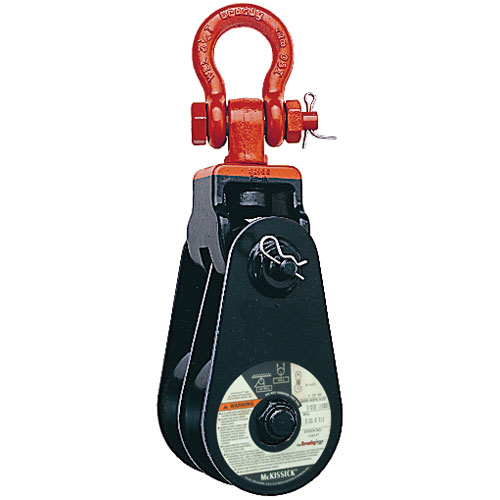 Crosby 409 4-1/2" BB Double Snatch Block w/ Shackle - 4 Ton WLL - #105022 Questions & Answers