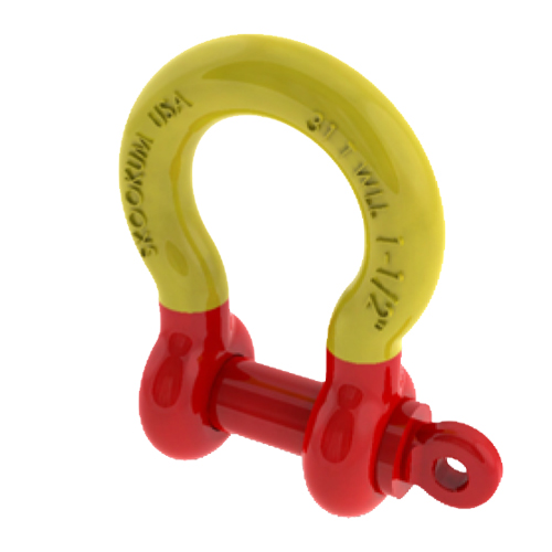 What are your factory requirements for markings on shackle and pin anchors?