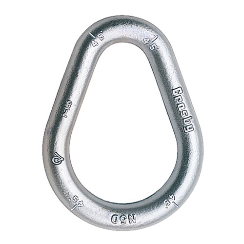 Crosby 3/8" G-341 Galvanized Pear Link - 1800 lbs WLL - #1013897 Questions & Answers