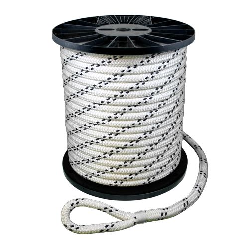 1" x 600 ft Braided Pulling Rope w/ Spliced Eyes - 31200 lbs Breaking Strength Questions & Answers