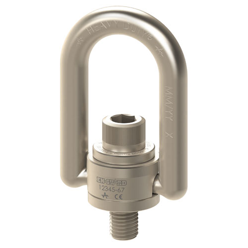 ADB 5/16"-18 x 0.56" En-Guard Nickel Plated Swivel Hoist Ring - 800 lbs WLL Questions & Answers