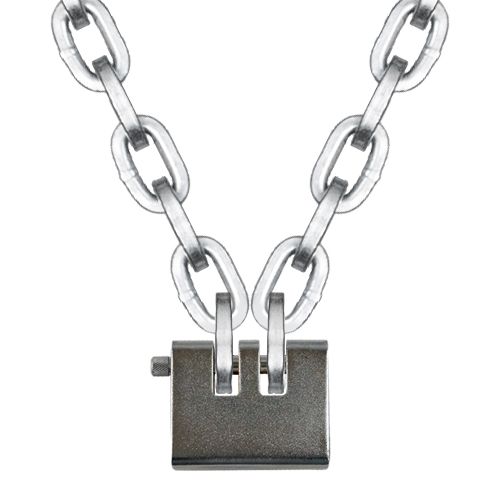 Pewag 1/2" (12mm) Security Chain Kit - 4 ft Chain & Laclede Padlock Questions & Answers