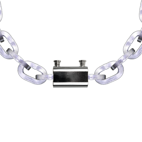 Can you use this lock on the middle links of a Pewag 9/32 chain or only on the end links (or combo of end and middle)?