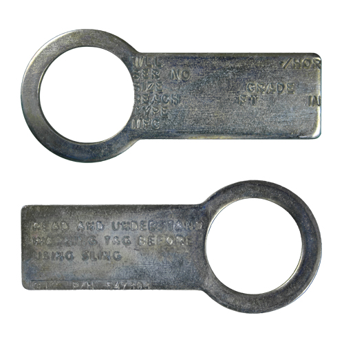 Gunnebo Steel Chain Tag - #547303  Does your company do the engraving/stamping of these tags with the information provided by customer?