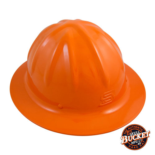 Skull Bucket Aluminum Full Brim Hard Hat - Hi-Vis Orange Questions & Answers