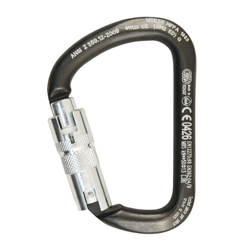 Are you karabiners rated for hoisting applications and side loading as shown in the attached photo?  If so, we would like to receive the loading / specification sheets so that we can validate our design of the assembly.Thank you.