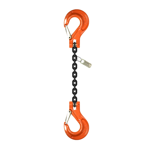 What is the throat opening size of the hooks on this chain? What size of shackle will it accept?