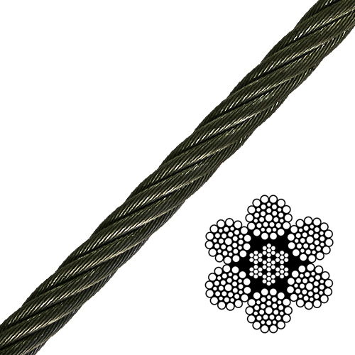 Is 7/8 galvanized cables stronger than 78 steel cable