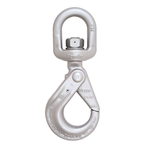 Crosby 9/32" (1/4") - 5/16" S-1326 Shur-Loc Grade 100 Self-Closing Swivel Hook - 5700 lbs WLL - #1004313 Questions & Answers