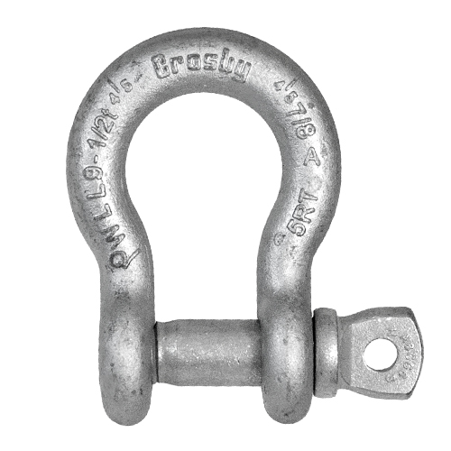 Crosby 1/2" G-209A Alloy Screw Pin Anchor Shackle - 3-1/3 Ton WLL - #1017494 Questions & Answers