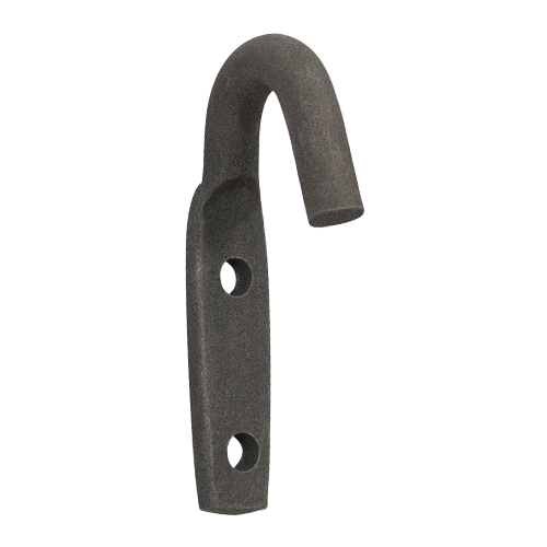 What is the overall length of this hook?  Is it available in zinc plating?