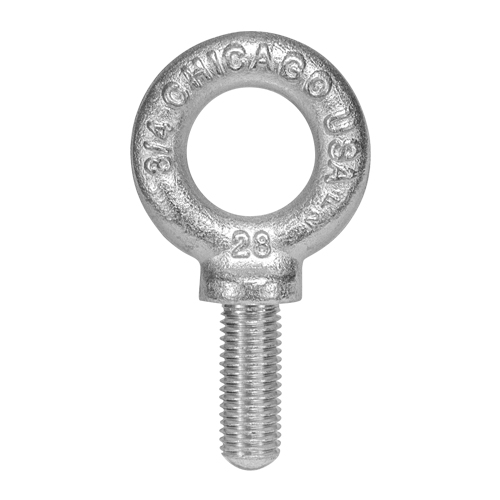 Chicago 5/8" x 1-3/4" Zinc-Plated Machinery Eye Bolt - 4000 lbs WLL Questions & Answers