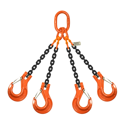 9/32" (1/4") x 5 ft Type QOS 4-Leg Grade 100 Chain Sling - 11200 lbs WLL Questions & Answers