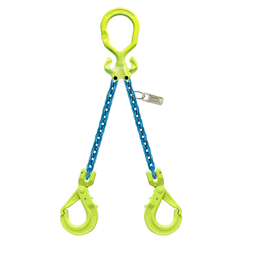 Gunnebo 3/8" x 20 ft Type MGD-GBK GrabiQ Adjustable 2-Leg Grade 100 Chain Sling - 15200 lbs WLL Questions & Answers