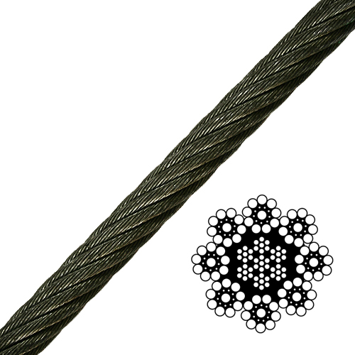 9/16" 8-Strand Spin-Resistant Wire Rope - 29400 lbs Breaking Strength Questions & Answers