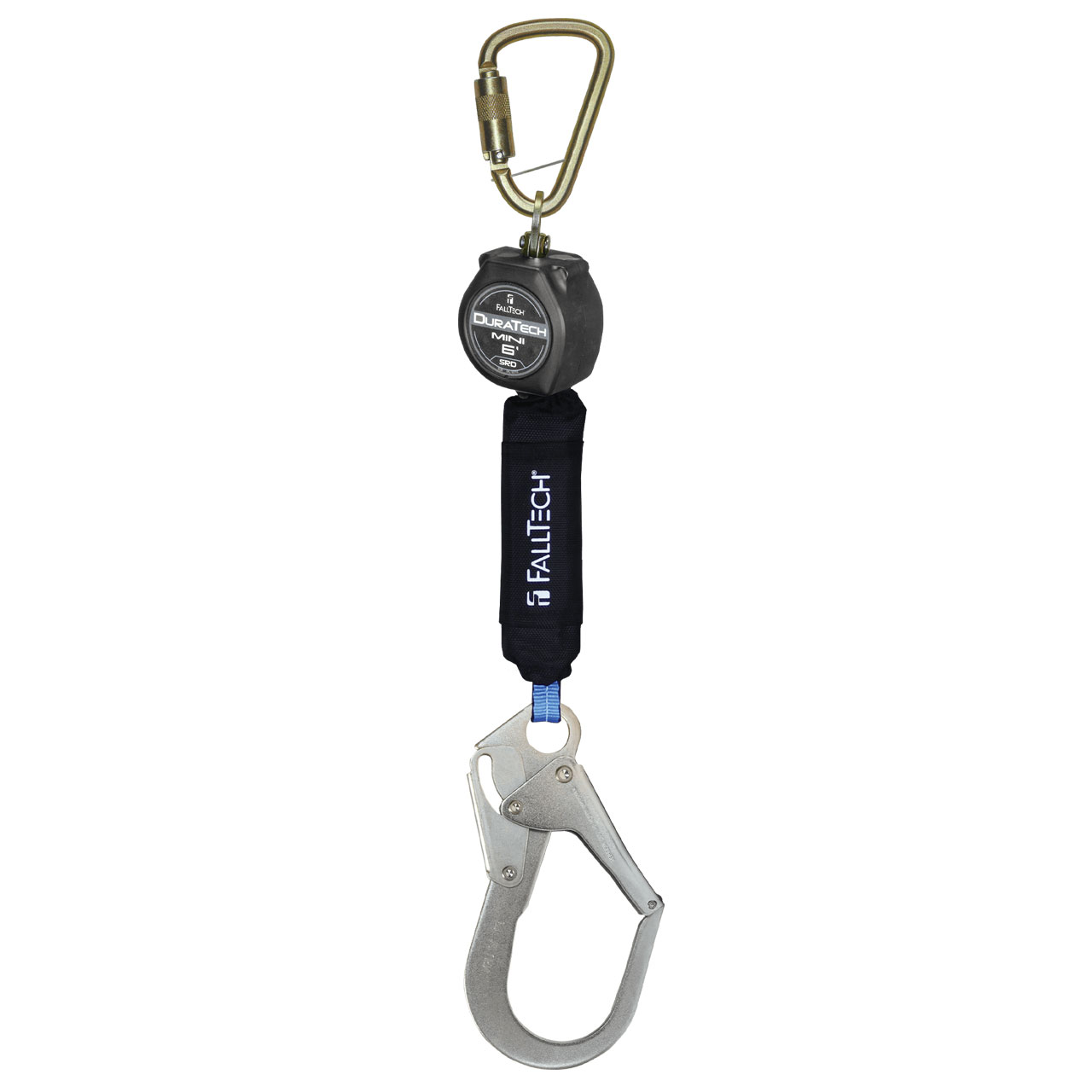 Can you tie back to lanyard with the hook and still maintain 5,000 lbs. rating for a fall, and is the hook rated for 5,000 lbs. side load?