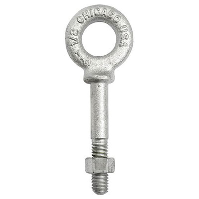 Chicago 1/2" x 6" Shoulder Eye Bolt - 2200 lbs WLL Questions & Answers