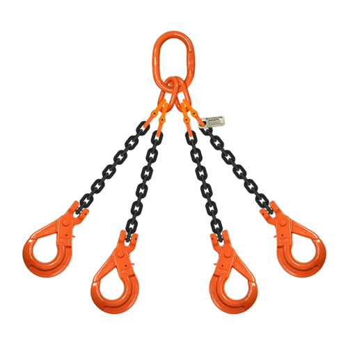 9/32" (1/4") x 15 ft Type QOSL 4-Leg Grade 100 Chain Sling - 11200 lbs WLL Questions & Answers